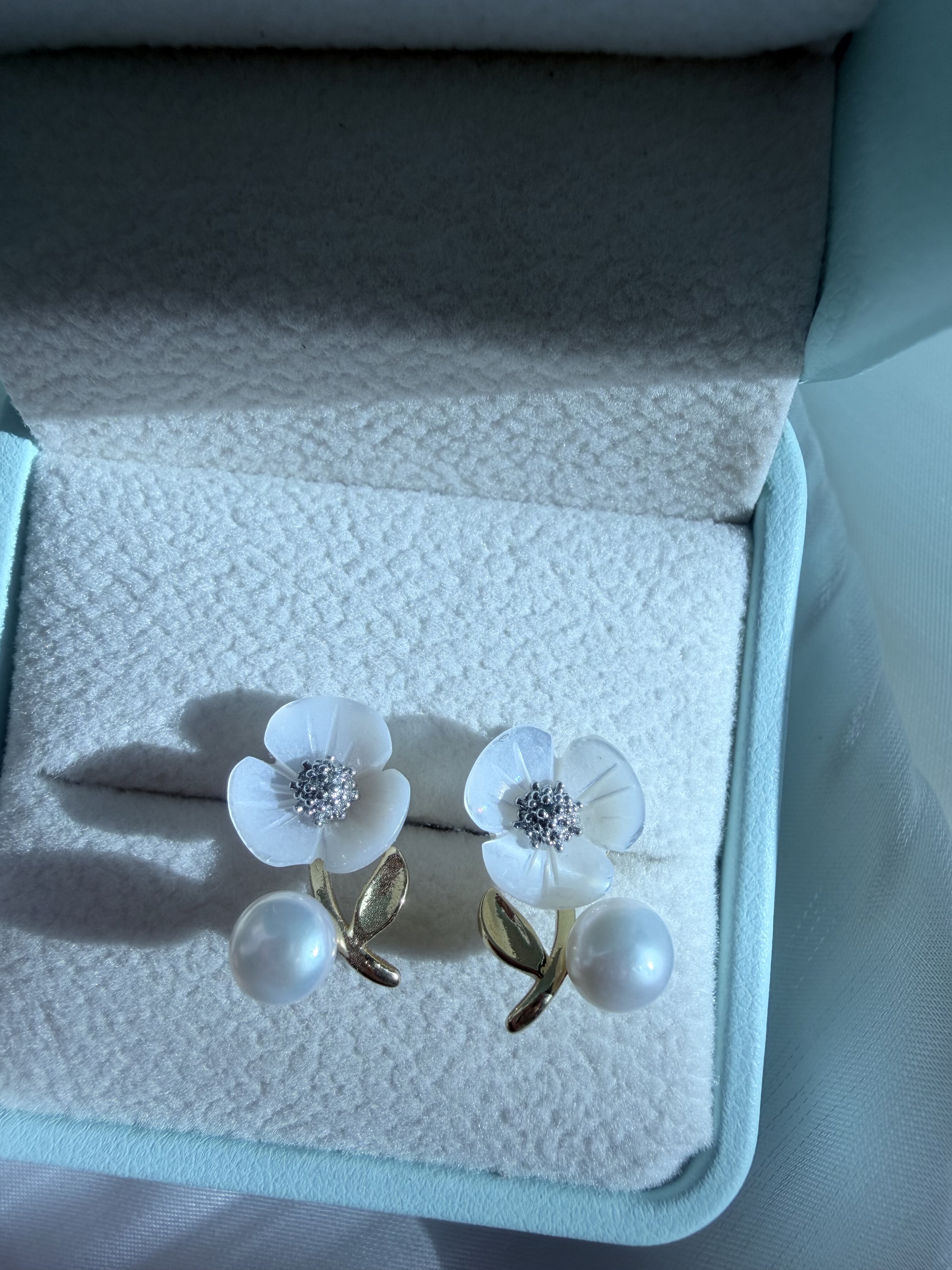 天然淡水珍珠耳钉小花精致小巧2026新款爆款轻奢高级感耳环耳饰女,淘宝优惠券,粉丝福利购,淘宝优惠卷