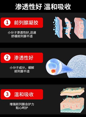 男性前列部位舒缓凝胶冷敷凝胶