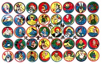 Nostalgia Toy Classic Ocean Painting with Painted Slices 708090 rear childhood Puzzle Seal Gods Card Game God Execs