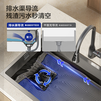 【政府补贴15%】九牧厨房水槽加厚纳米