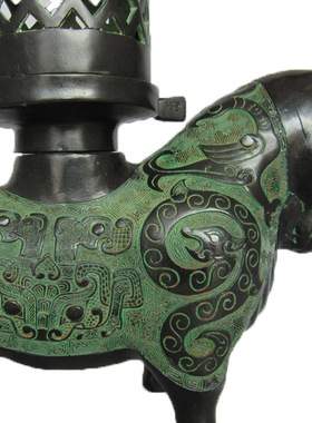 汉代长信宫灯客厅仿古青铜器铜灯