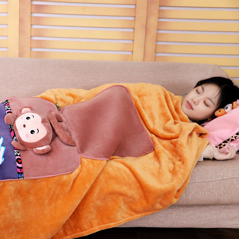 卡通空调被午休抱枕夏凉被抱枕被子两用午睡汽车靠垫靠枕枕头被子,淘宝优惠券,粉丝福利购,淘宝优惠卷