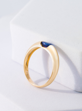 天然蓝宝石戒指FIICCI范儿珠宝