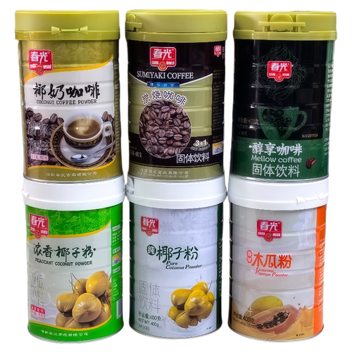 海南特产春光2罐装礼盒 春光好礼椰子粉咖啡 随心搭配 年货送礼 - 图1
