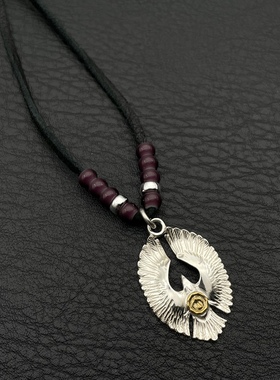 思涵鹿皮绳925925纯银琉璃