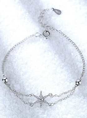 锆石轻奢百搭手链女含银饰品