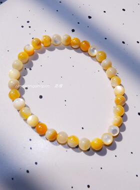 黄碟贝黄金贝手串显白INS风