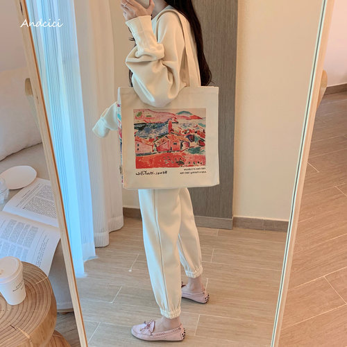 ANDCICI◆博物馆马蒂斯MATISSE油画帆布包单肩托特包男女学生书包 - 图1
