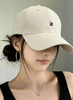 春夏宽檐遮阳显脸小鸭舌帽