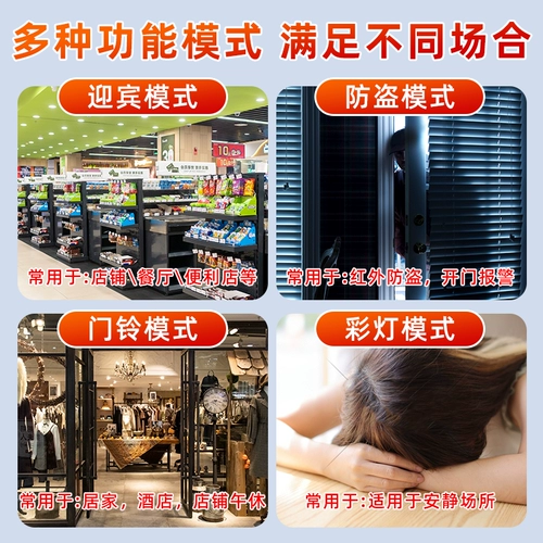 Верхняя дверь супермаркета напоминание о том, как дверь-морозильник датчик, датчик дверной звонок, настраиваемая голосовая приглашение против краевой тревоги