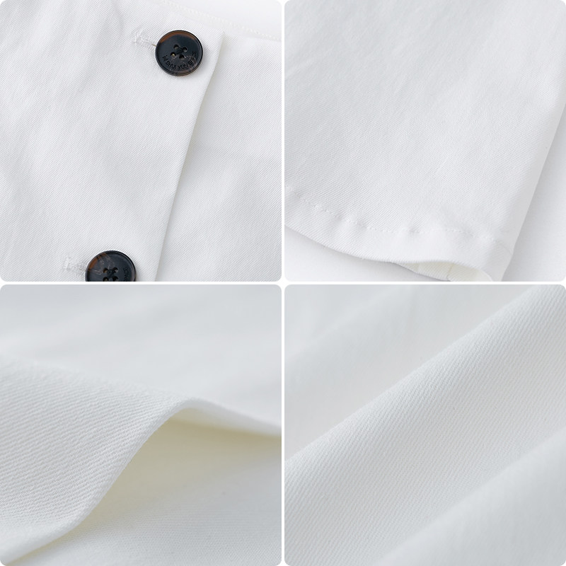 水云间纽扣2020夏季新款高腰半身裙 sedate半身裙