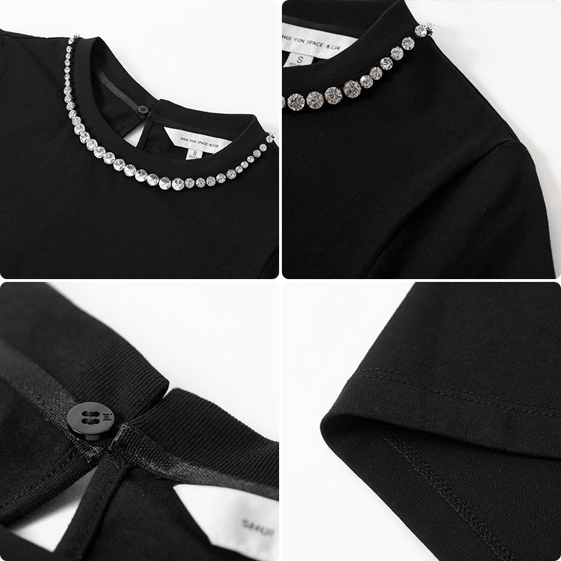 水云间2022夏季新款圆领宽松t恤 sedateT恤