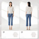 Shuiyunjian ສີຂາວ bud sleeve shirt top women's v-neck short-sleeved shirt waist slimming Kochi 2026 summer new style