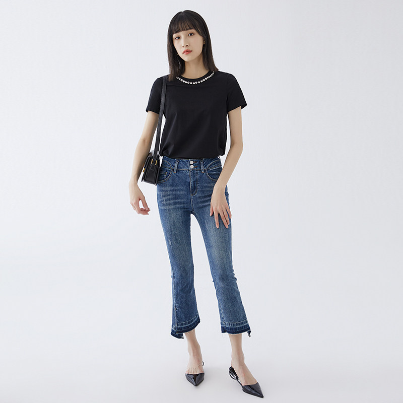 水云间2022夏季新款圆领宽松t恤 sedateT恤