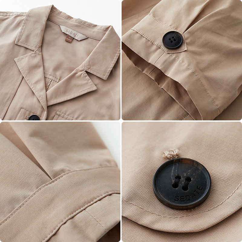 水云间风衣式夏装新款polo领连衣裙 sedate连衣裙