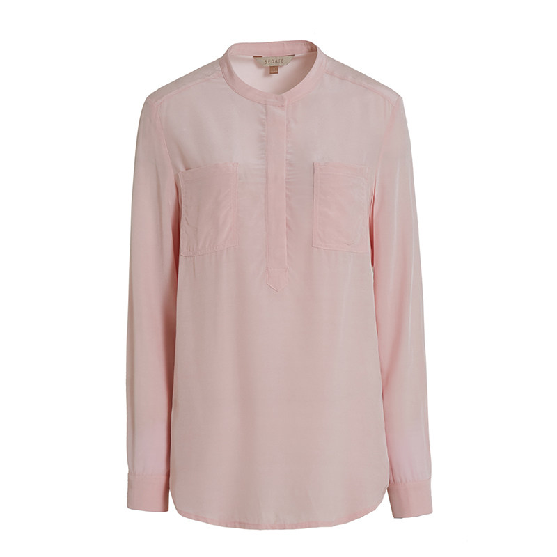 水云间纯色立领2020春季新款衬衫 sedate衬衫