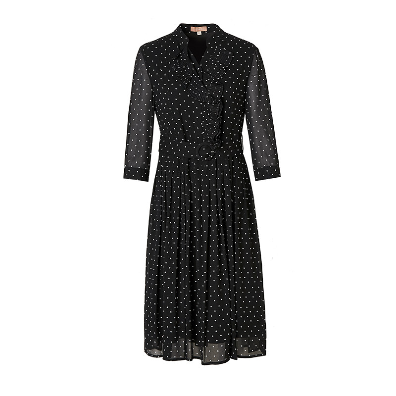 水云间雪纺春季新款中腰中长裙子 sedate连衣裙