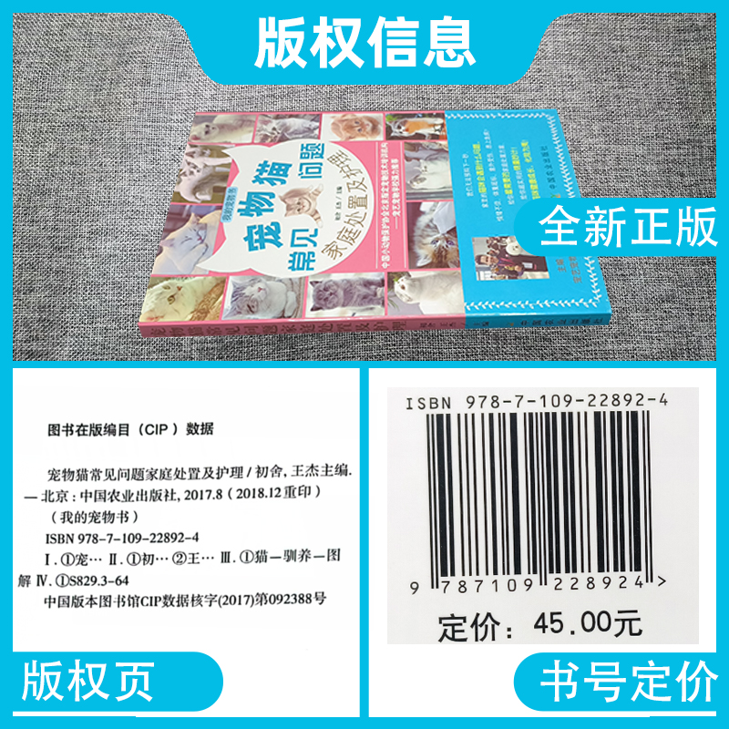 宠物猫常见问题家庭处置及护理 我的宠物书 猫咪养护入门 养猫指南 猫奴进阶 猫咪健康护理 猫咪行为心理分析 专业的养猫参考宝典