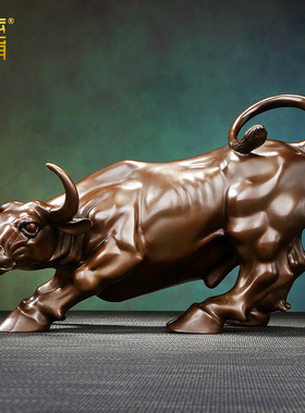 黄铜华尔街牛客厅办公室