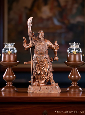 紫铜酥油灯供佛前摆件一对