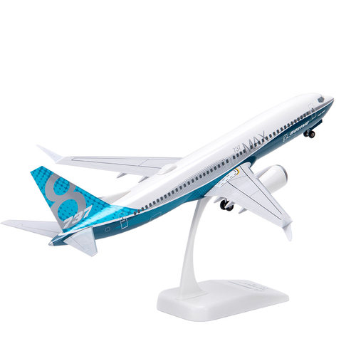 瑞庆拼装飞机模型B737MAX8波音原型机带起落架比例1:130 ABS材质 - 图3