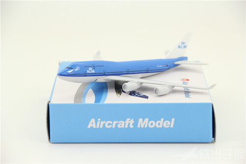 合金飞机模型波音B747-400荷兰皇家航空礼品摆件客机航模16厘米 - 图2
