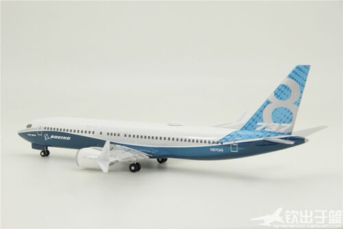 瑞庆拼装飞机模型B737MAX8波音原型机带起落架比例1:130 ABS材质 - 图2
