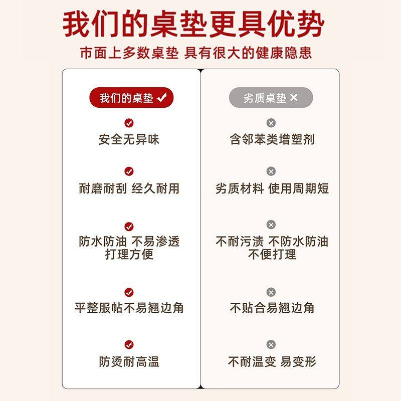 马年春节桌布防水防油免洗防烫红色桌垫喜庆垫子茶几布桌面保护垫,淘宝优惠券,粉丝福利购,淘宝优惠卷