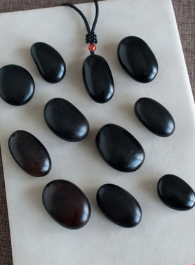 天然乌鸦皮玛瑙吊坠毛衣链