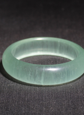 水玉冰魄天然彩萤石发丝蓝绿手镯