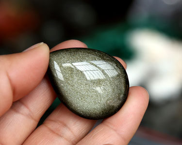 水玉冰魄天然金曜石吊坠祼石吊坠 水玉冰魄项坠/吊坠