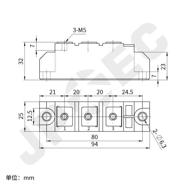 MDC110-08整流模块二极管桥臂模块MDC110A800V JPEC整流桥-图0