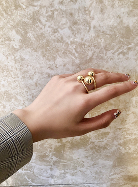 欧韩金属可调网红小众设计风戒指