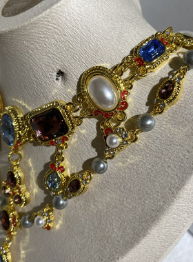 欧韩合金女轻奢项链锁骨链