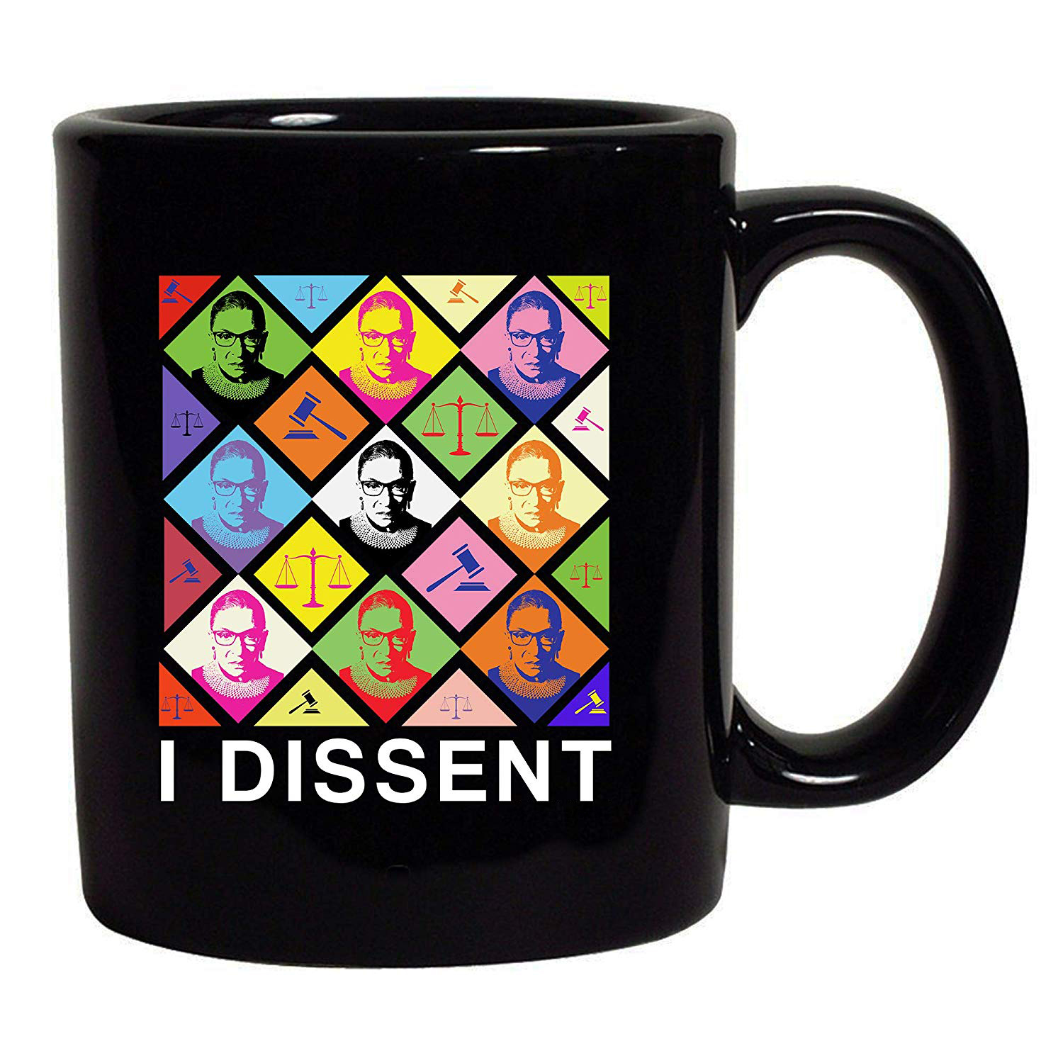 鲁斯巴德金斯伯格陶瓷咖啡马克杯子水杯I Dissent RBG Coffee Mug - 图3