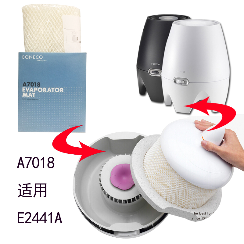 瑞士风/博瑞客BONECO E2441A 加湿器蒸发芯滤网滤芯 配件A7018 - 图1