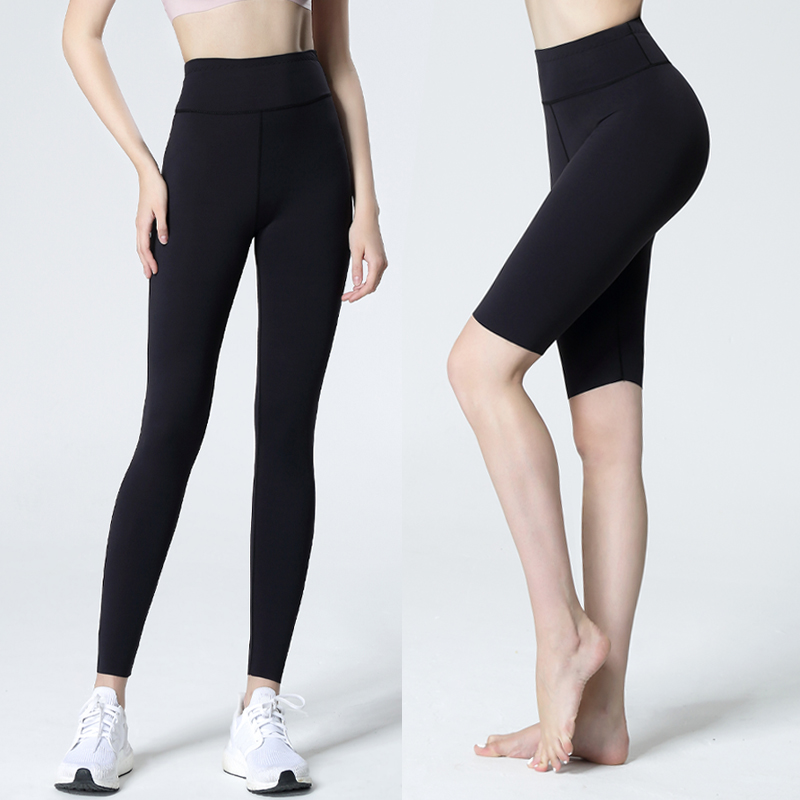 九分鲨鱼皮打底裤女外穿秋季提臀收腹黑色弹力五分显瘦芭比裤薄款,淘宝优惠券,粉丝福利购,淘宝优惠卷