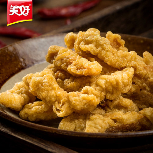 美好农家小酥肉1kg油炸猪肉网红休闲小吃加热即食海底火锅食材 - 图0
