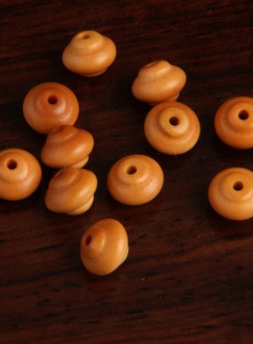 天然橄榄核雕小竹节珠