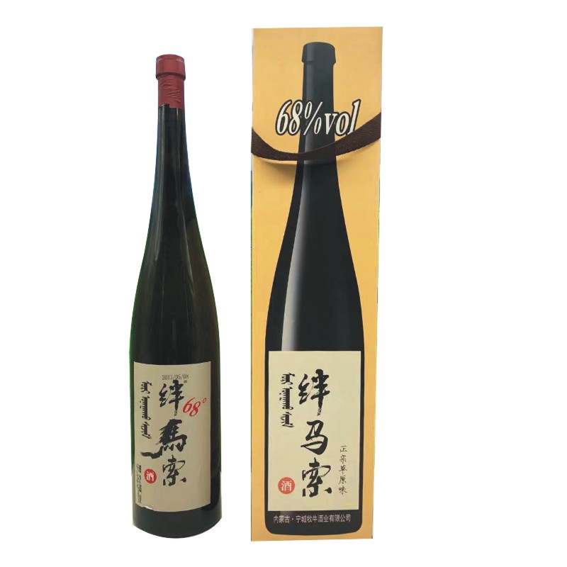 内蒙古烈酒草原库存绊马索醉驴68度1500ml 三斤闷倒驴清香型白酒 - 图1