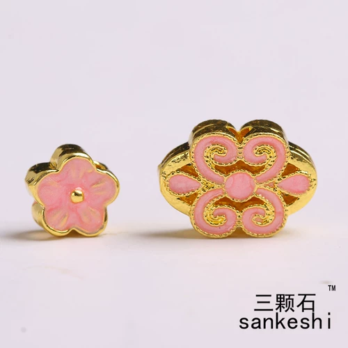 Новый Jingtai Blue Copper Gold Pink Pink Drip с жемчужным лотосом