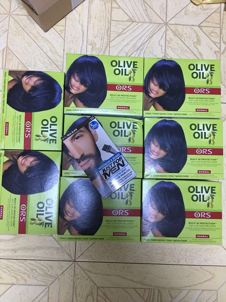 ORS olive oil hair relaxer kit normal 美国橄榄油松弛直发膏 - 图0