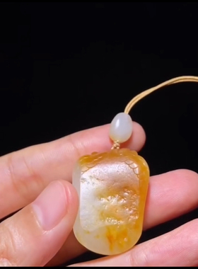 精品如来观音新疆和田籽料鸿运当头白度一级细度过灯33×23×14mm