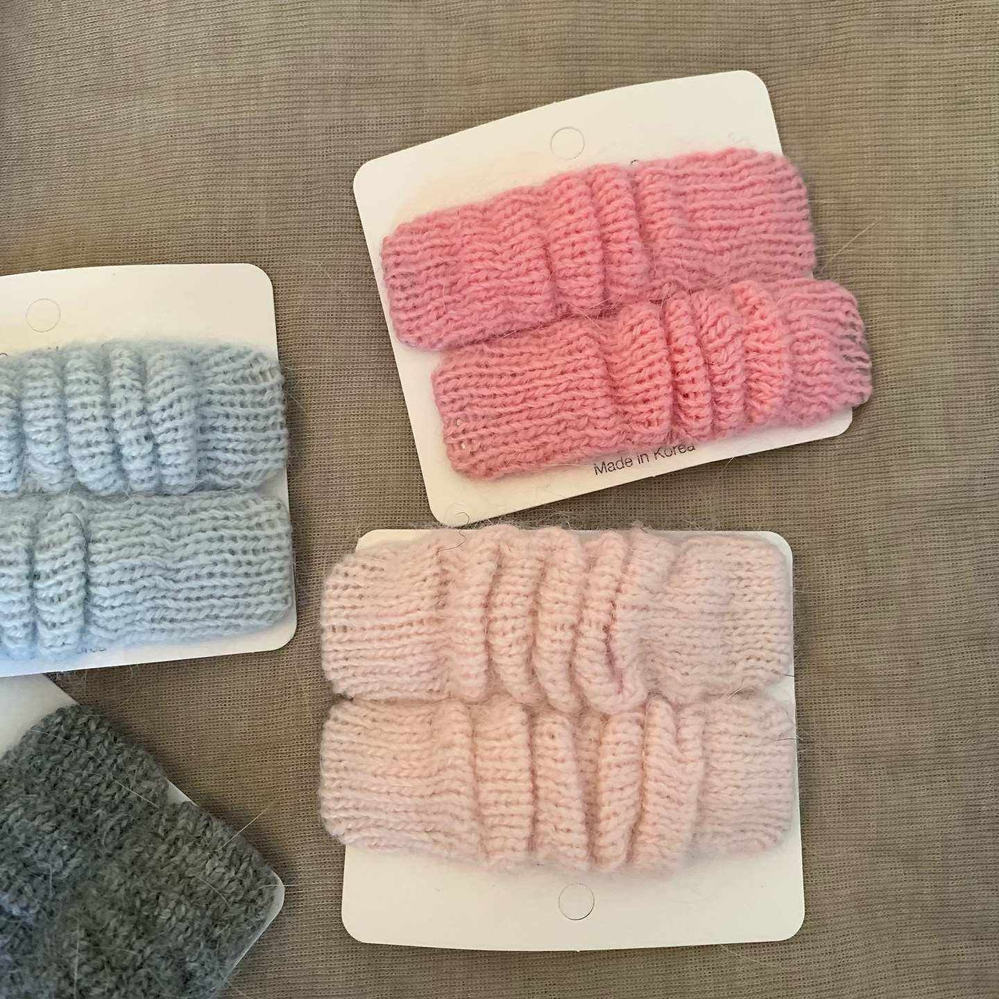 韩国进口边夹秋冬粉嫩毛绒马海毛对夹甜美可爱bb夹长方形刘海发夹,淘宝优惠券,粉丝福利购,淘宝优惠卷