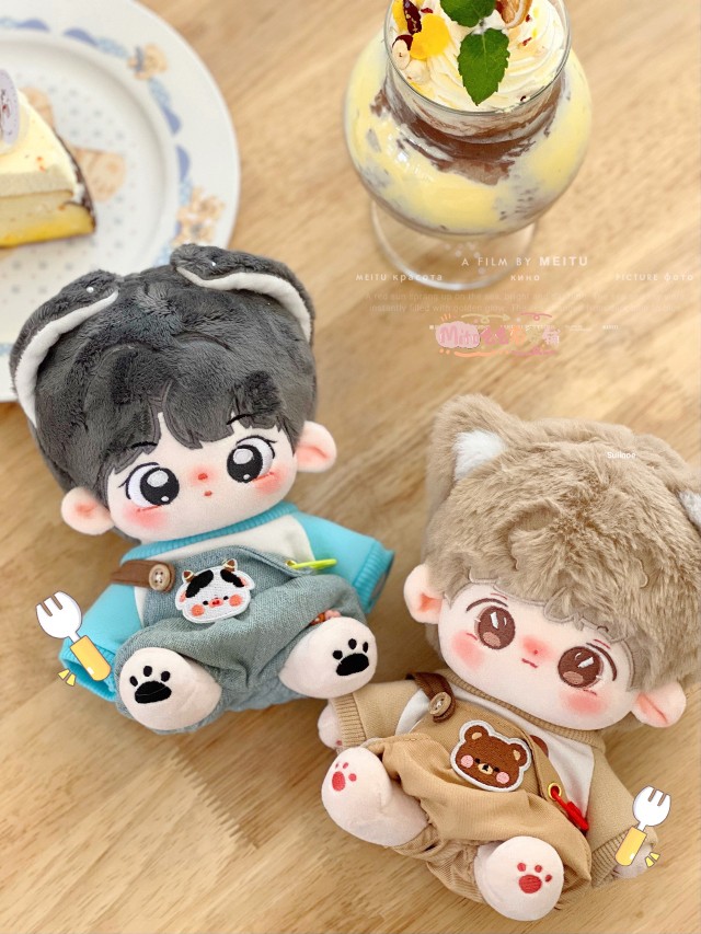 秋日游园会背带裤套装10 15 cm么么杂货铺棉花娃衣mito现货揭阳mito么么杂货铺cos周边动漫模玩棉花娃娃