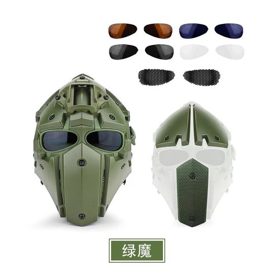 Neuer taktischer Outdoor-Fahrradhelm, mit Maske integrierter taktischer Helm, CS-Integralhelm