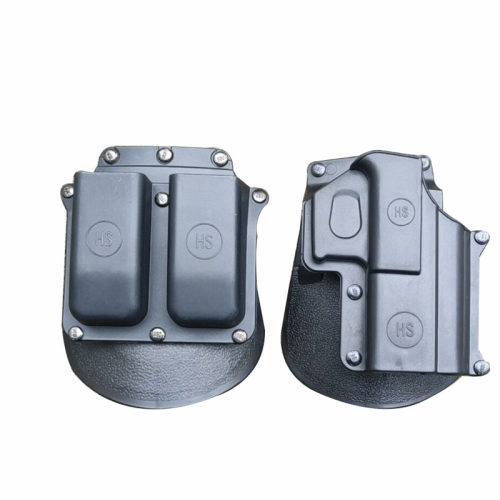 Glock 带灯g17/g18/1911/M92/P226/WP99快拔枪套+6900 6909弹夹盒 - 图0
