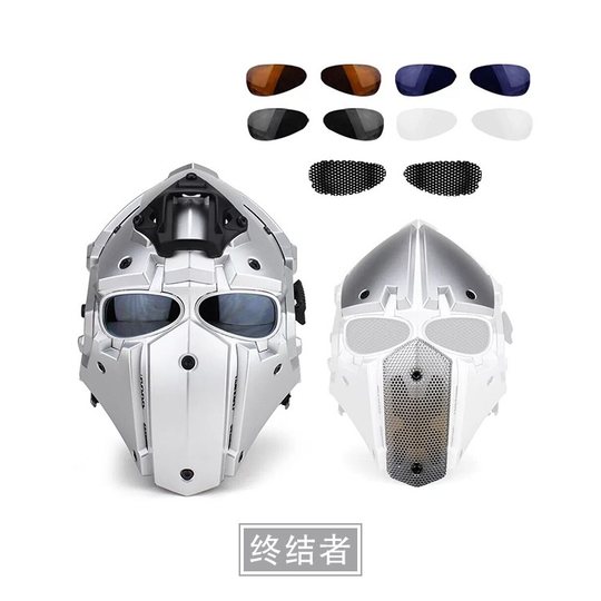 Neuer taktischer Outdoor-Fahrradhelm, mit Maske integrierter taktischer Helm, CS-Integralhelm