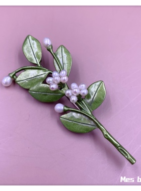 bijoux欧美小众文艺花卉植物胸针
