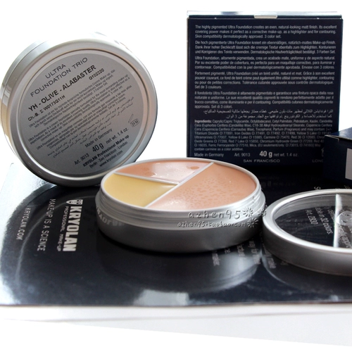 Kryolan, маска, осветляющий консилер, Германия, против темных кругов под глазами, скрывает прыщи